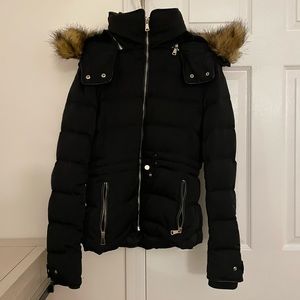 Zara Fur Down Jacket